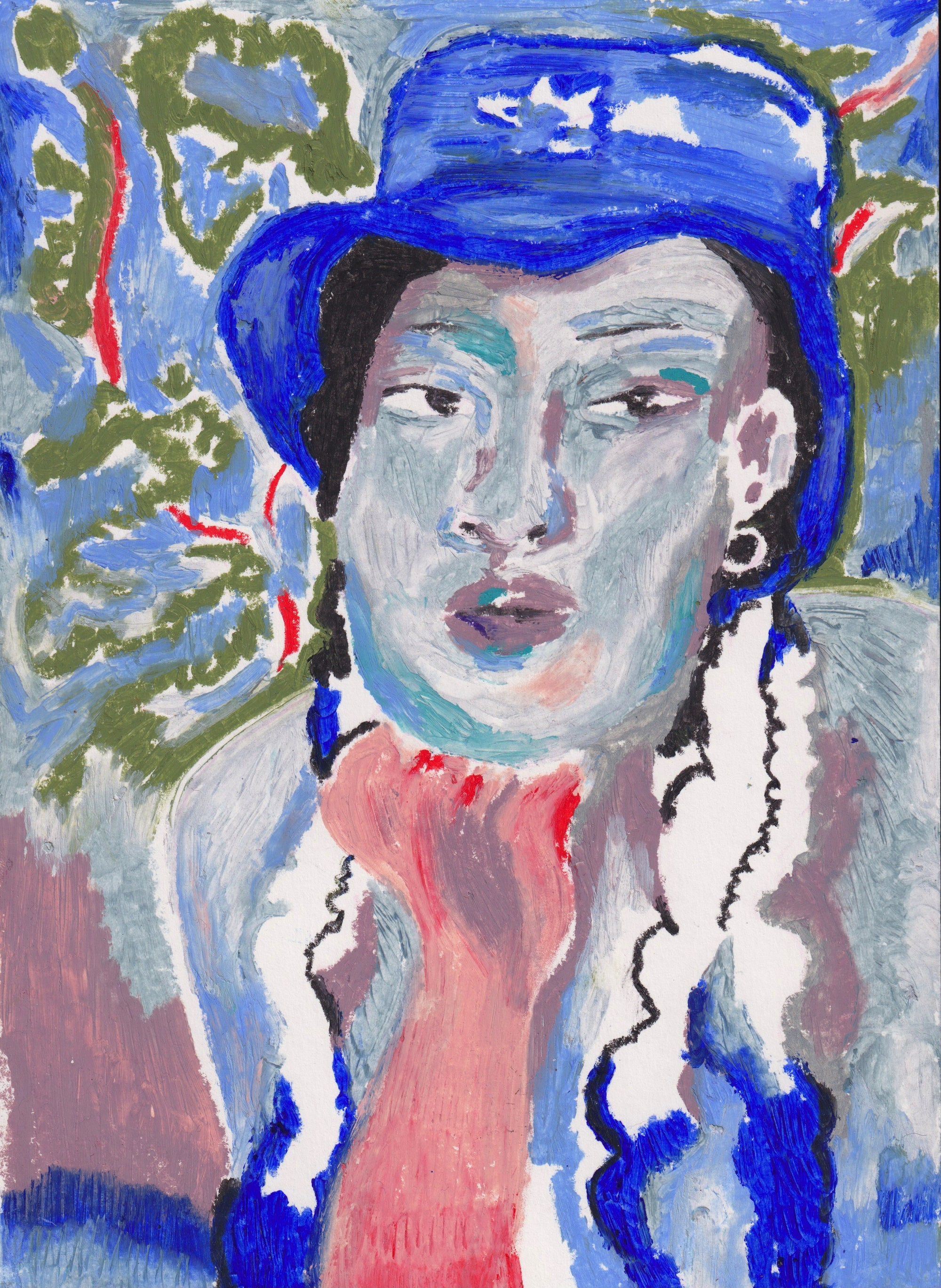 Blue bucket hat (Print)